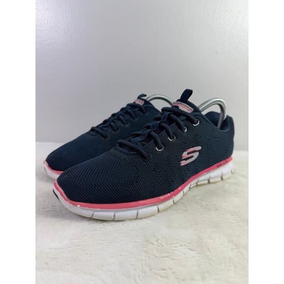 Skechers Summits Women's Dual-Lite Memory Foam Sneakers – Navy Blue, Size 8.5 - Picture 2 of 12